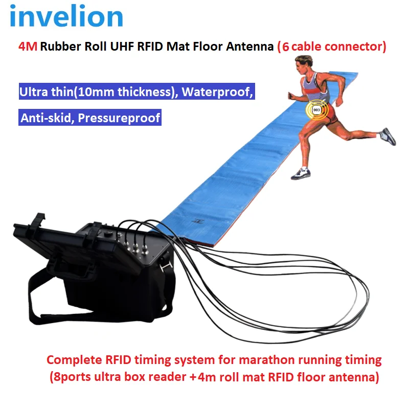 10pcs Free Sample 860-960Mhz Waterproof RFID Bracelet Long Range 1-6M UHF RFID Wristband And Ankle Tag For Race Timing System