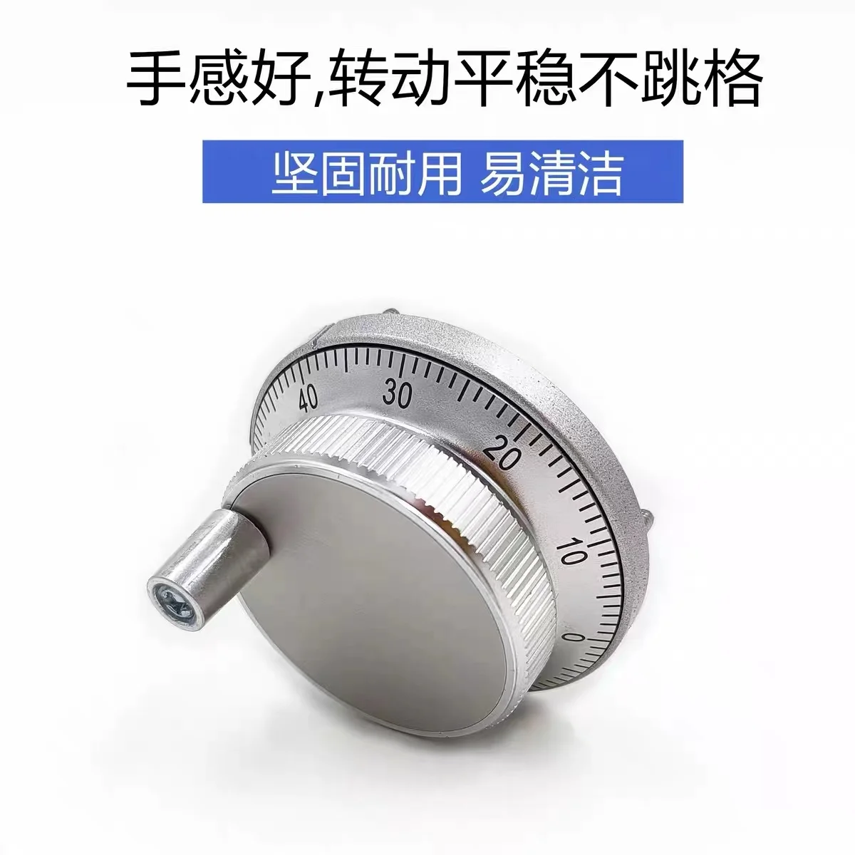 CNC Pulser Handwheel MPG HM60 Series 47mm Diameter 25 100 Pulse Long Driver Voltage Output 5Vdc Hand Wheel Rotary Encoder