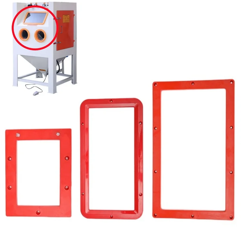 Manual Box Type Automatic Sandblasting Machine Accessories ABS Plastic Glass Window Observation Rack Large, Medium And Small