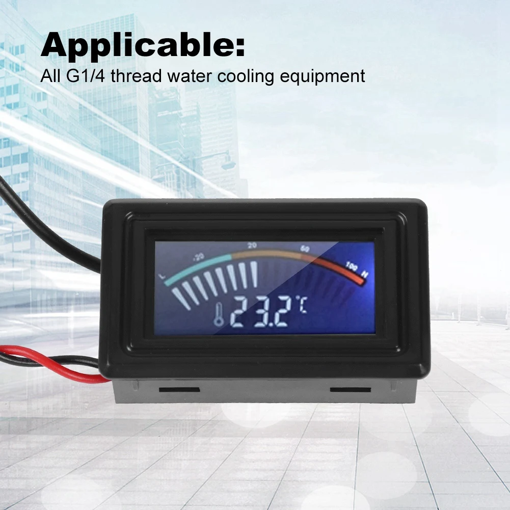 PC Water Cooling System Pointer Display Thermometer Temperature Meter Water cooled pointer display thermometer