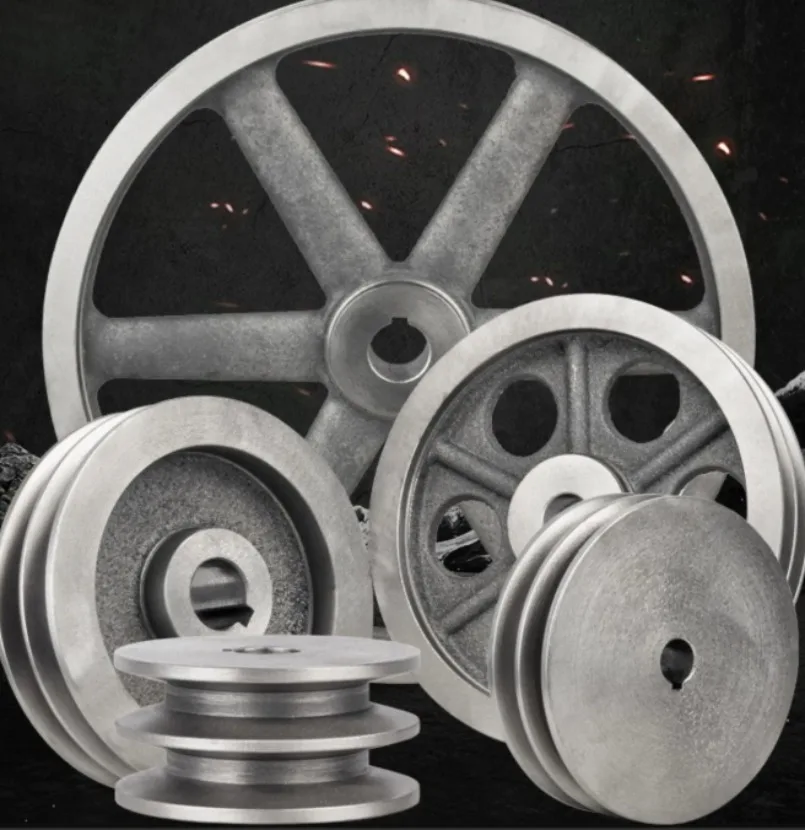 2B‑400/450  Triangular Belt Pulley Type B Double Groove OD 450mm Cast Iron Motor Belt Wheel Customized Accessories