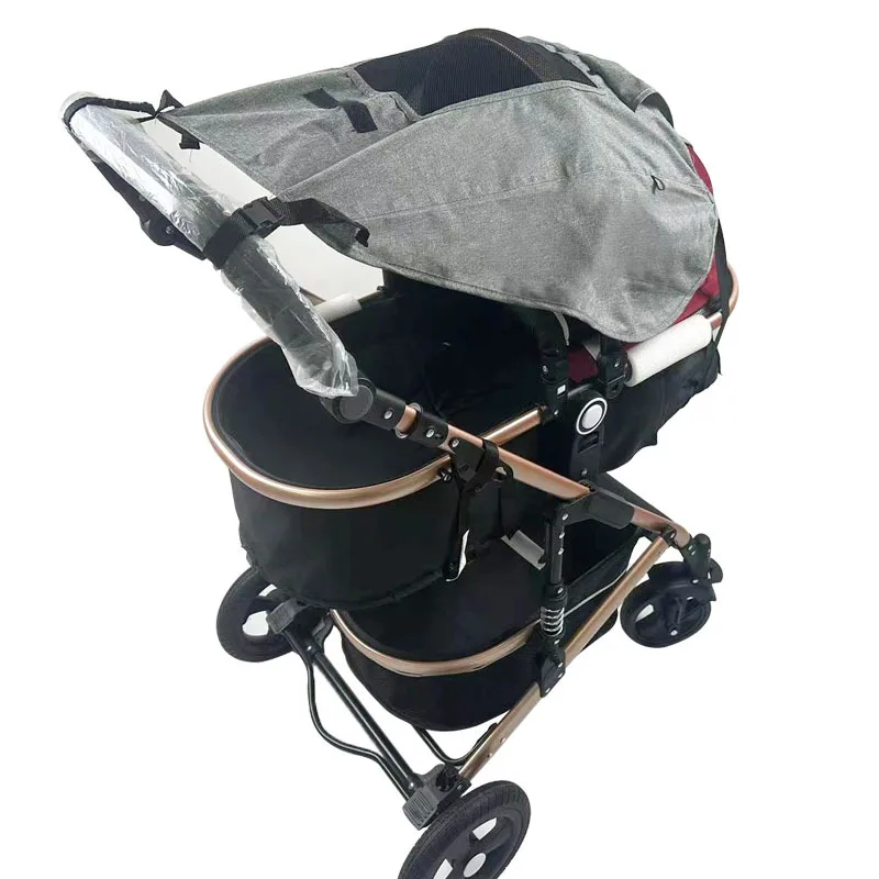 

High landscape bidirectional baby stroller sunshade canopy, baby stroller sunshade cover, light blocking and UV protection carpo