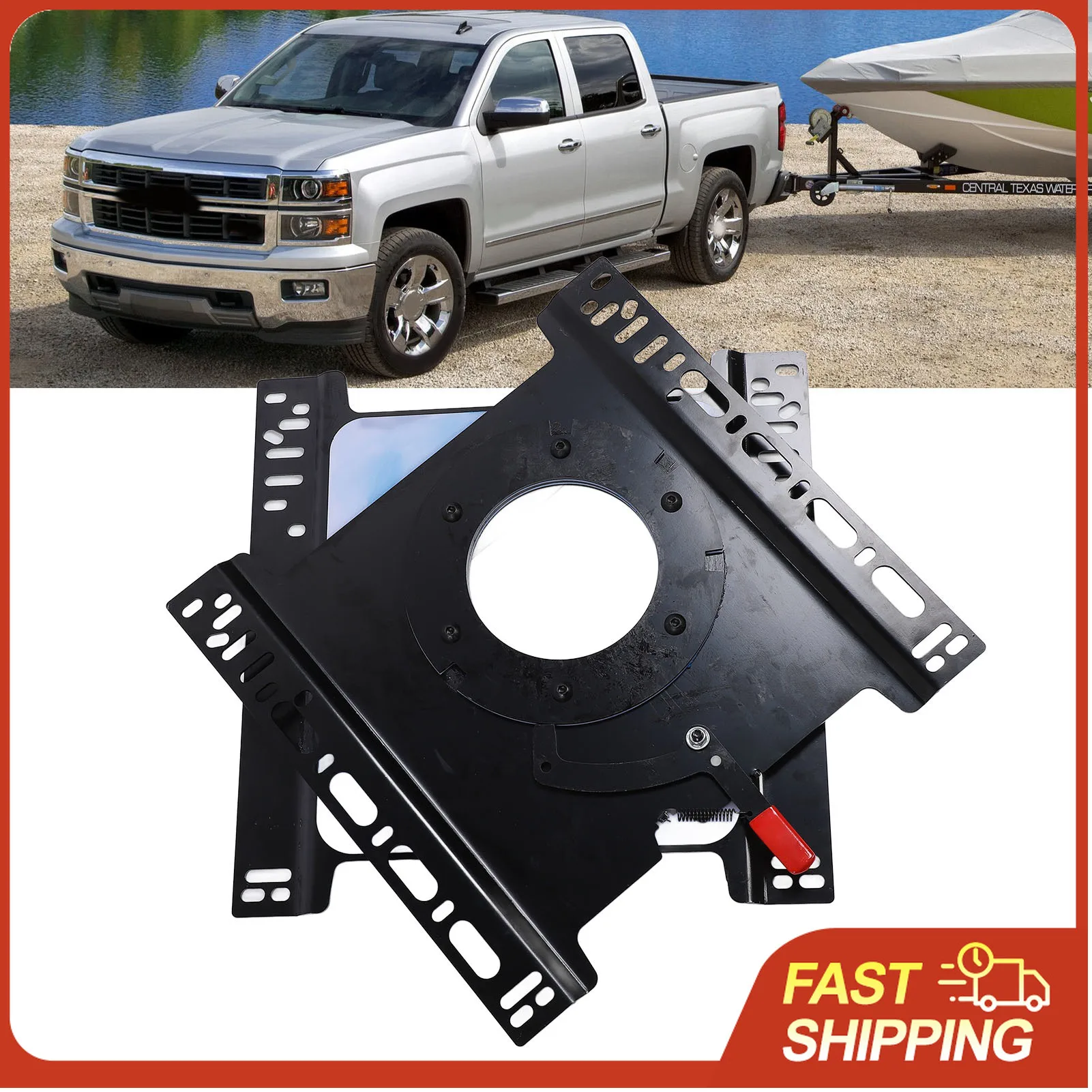 

Car Seat Swivel Mount Plate 360° Rotation Passenger Seat Swivel Base Replacement Carbon Steel Seat Turntable for Sprinter