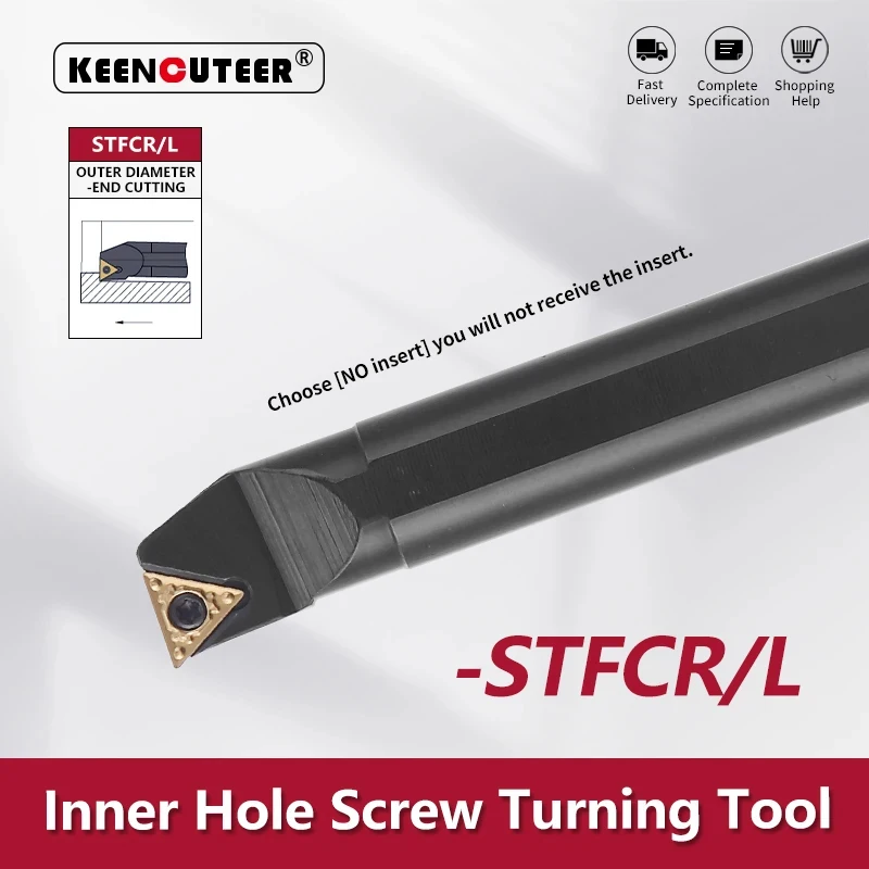Screw Type Internal Turning Tool S08K/S10K/S12M/S14N/S16Q/S20R/S25S- STFCR/L 07/11/16 CNC Cutting  Lathe Turning Tool Cutter Bar
