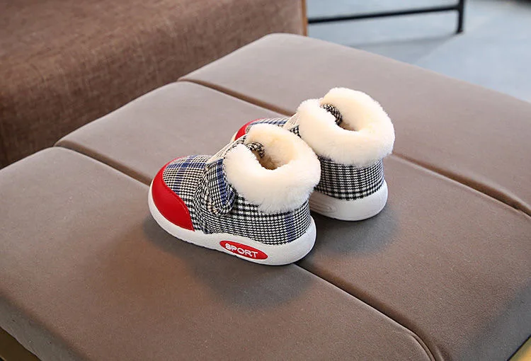 Kinder-Schneestiefel Winter Baby Jungen Warme Schuhe Kleinkind Mädchen Plüsch Gefütterte Verdickte Outdoor-Schuhe 0-5 Jahre Kinder Baumwollschuhe – Detail 15