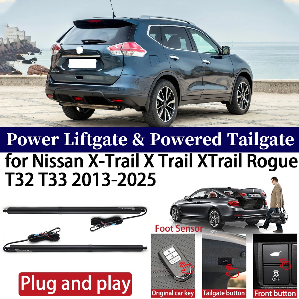 

for Nissan X-Trail X Trail XTrail Rogue T32 T33 2013-2025 Power Liftgate Automatic One-Click Powered Tailgate Strut Plug＆ play