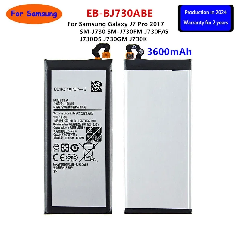 

Brand New EB-BJ730ABE 3600mAh Battery For Samsung Galaxy J7 Pro 2017 SM-J730 SM-J730FM J730F/G J730DS J730GM J730K