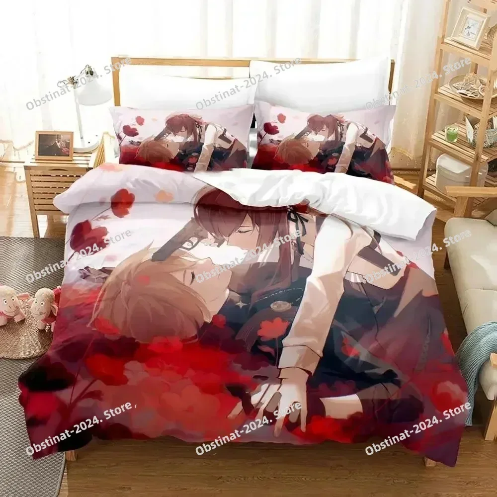 Anime Project SEKAI Hoshino Ichika  Bedding Set Boys Girls Twin Queen Size Duvet Cover Pillowcase Bed Kids Adult