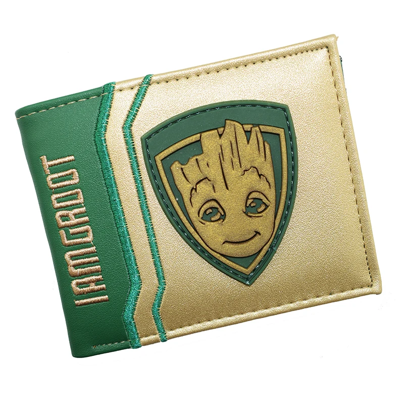 Miniso Marvel Guardians of The Galaxy Wallet Groot Short Purse with Coin Pocket Gift for Boys Girls