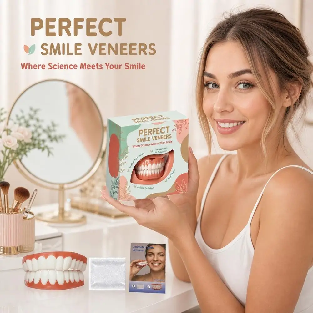 Juego completo de parches de silicona suave para prótesis dentales, cómodos, invisibles y de aspecto natural; kit para la modificación de prótesis.