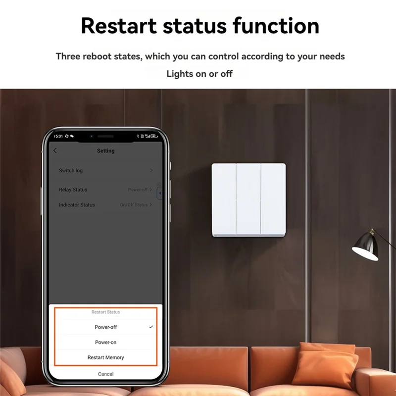 

Умный переключатель Tuya Zigbee, 3 группы, одиночный Zero Fire, универсальный беспроводной переключатель типа 86, работает с Alexa Google Home-Y47A