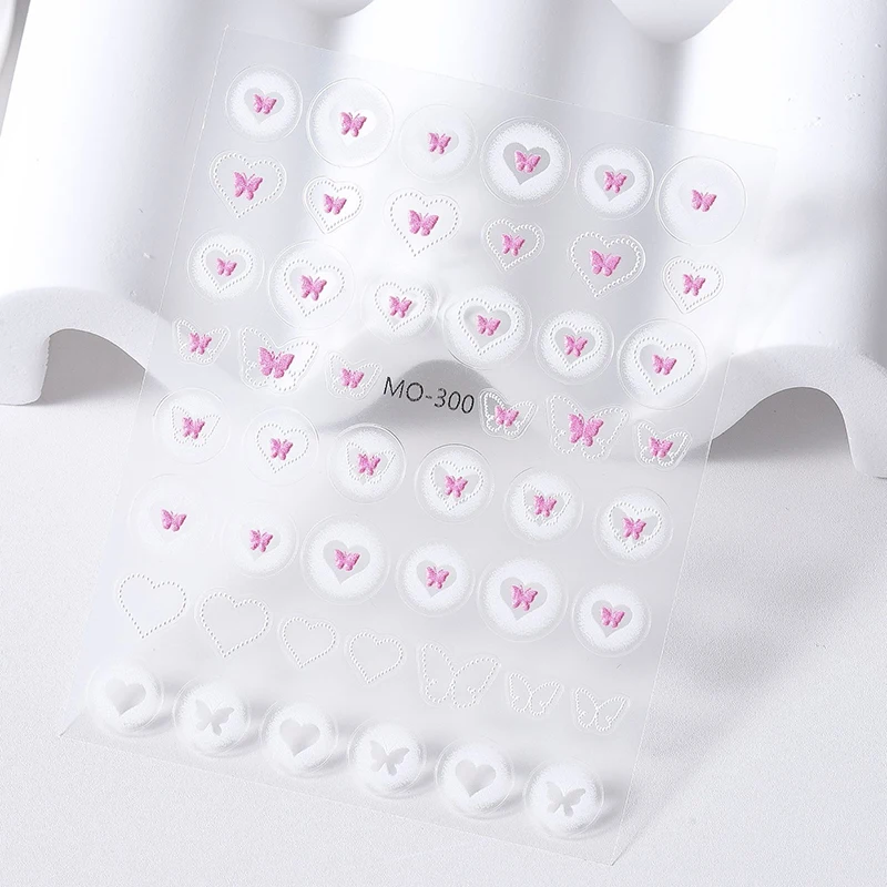 Hollow Relief Butterfly Nail Sticker Enhancement adesivo stereoscopico Nail Salon stereoscopico Nail Salon 3D Nail DIY