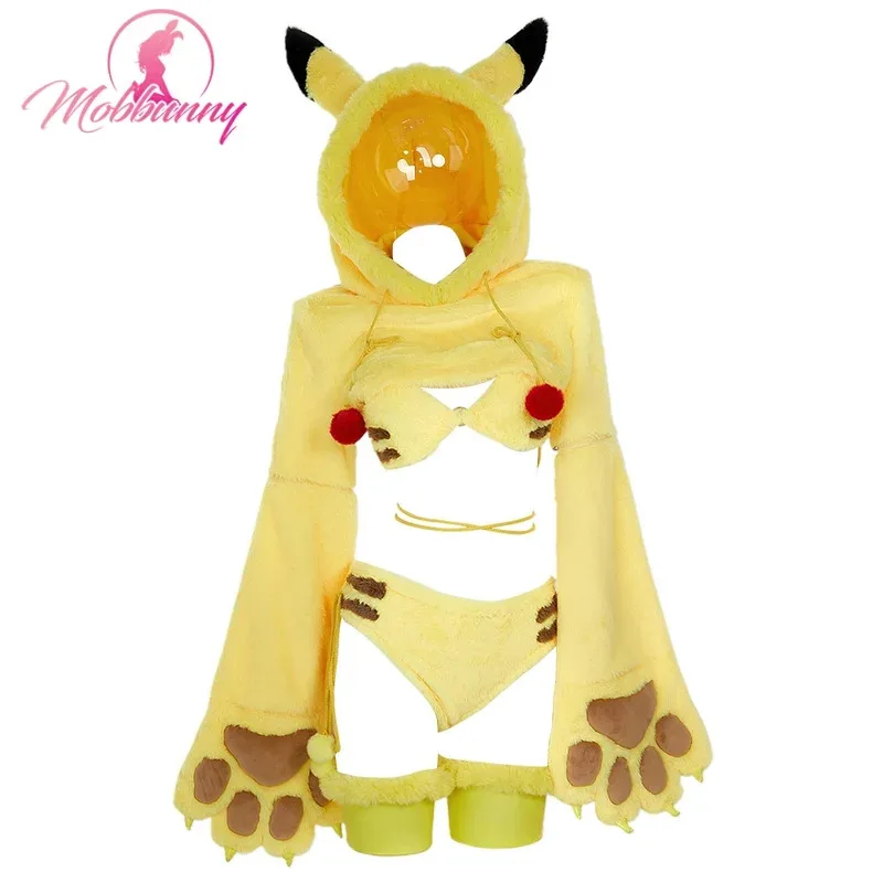 XT8USA Stock MOBBUNNY PM Derivative Furry Yellow Комплект сексуального нижнего белья с большой лапой, перчатки, толстовка с капюшоном и бюстгальтером, трусики + хвост, косплей CXT6@! XT8USA Stock MOBBUNNY PM Derivative Furry Yellow Комплект сексуального нижнего белья с большой лапой, перчатки, толстовка с капюшоном и бюстгальтером, трусики + хвост, косплей CXT6@!