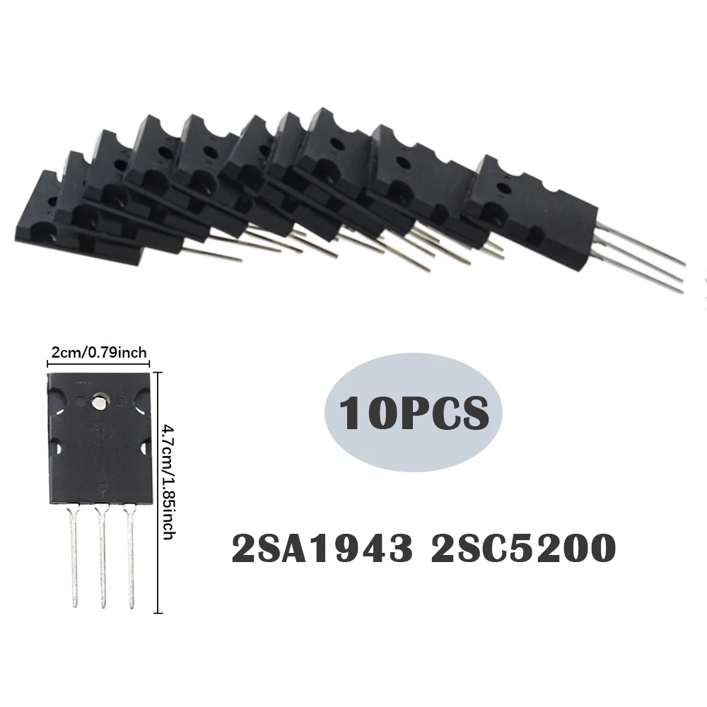 5pairs-10pairs New 2SA1943 2SC5200 TO-3PL Audio Amplifier Pair Tube PNP NPN High Power Matched Transistor