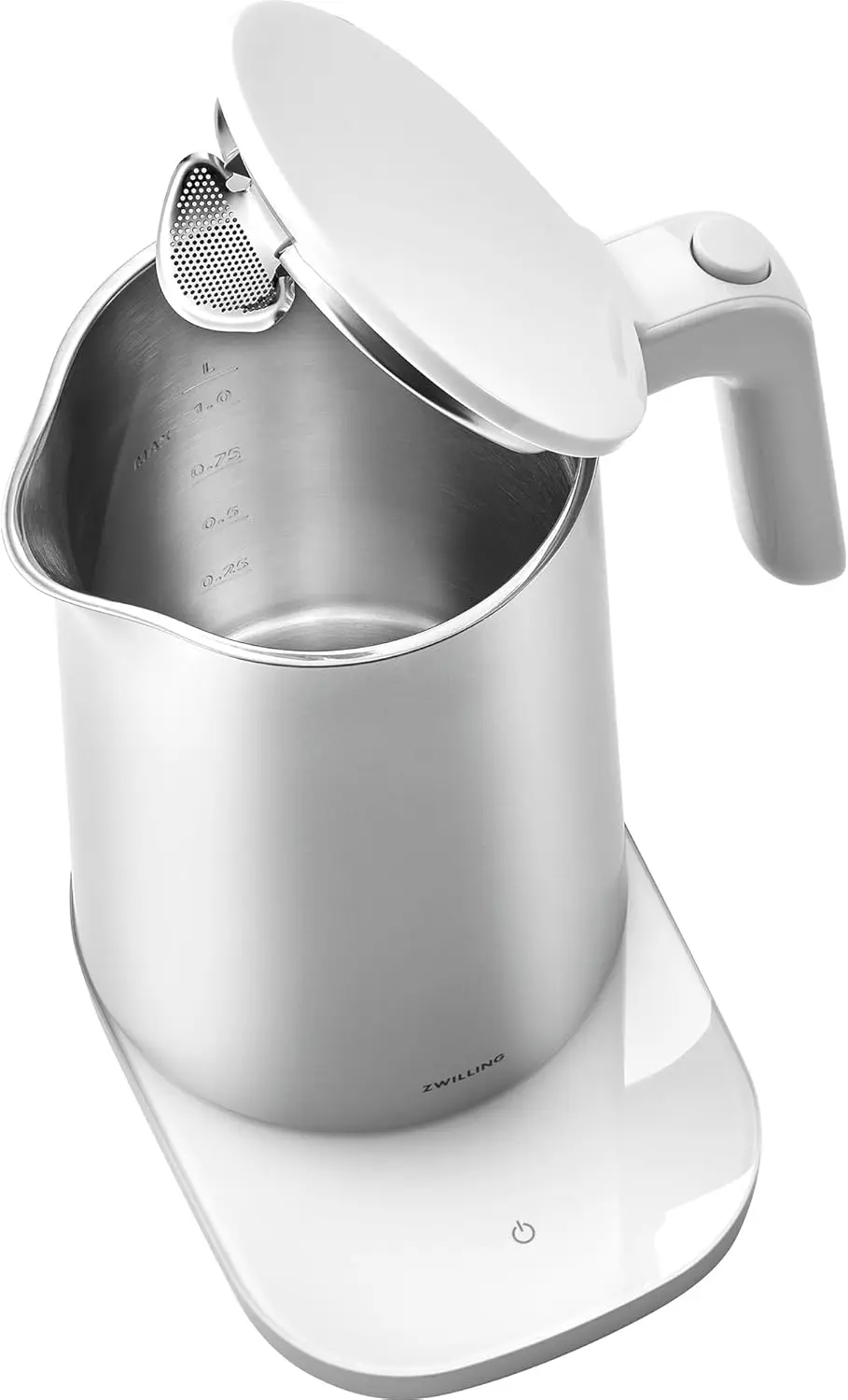 1-Liter Electric Kettle Pro, Cordless Tea Kettle & Hot Water - Silver