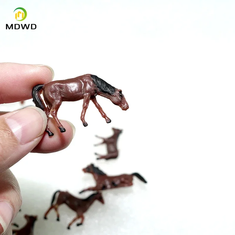 砂テーブルモデル作成 DIY マイクロ風景家畜モデルカラータンチョウシーン 1:87 マッチングアクセサリー