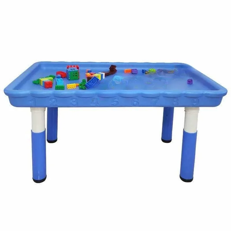 Children's sand table round lifting building block toy  baby play   space sand plastic play sand