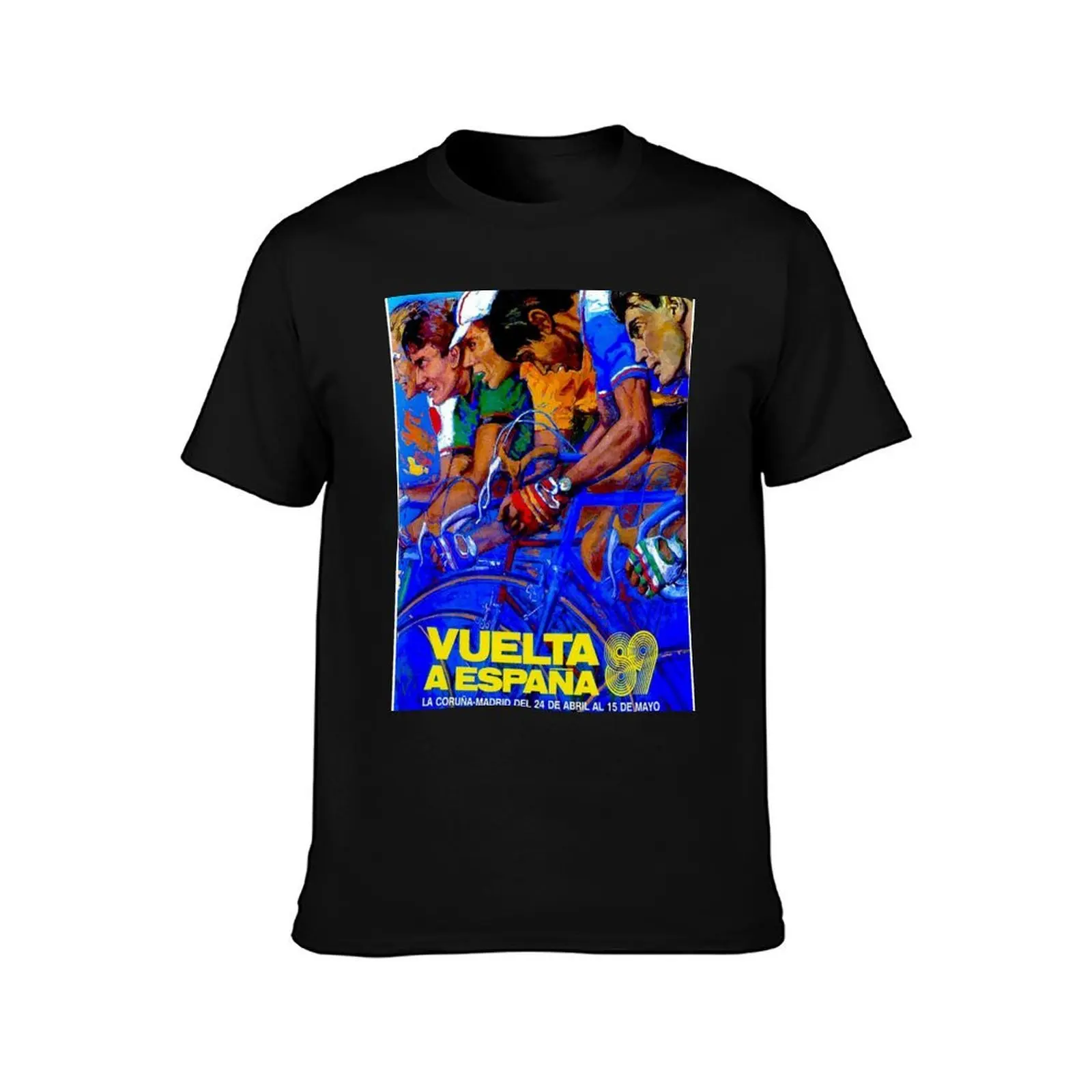 VUELTA A ESPANA : Vintage Bike Racing Advertising Print T-Shirt Work Wear Lightweight Tee T-Shirt
