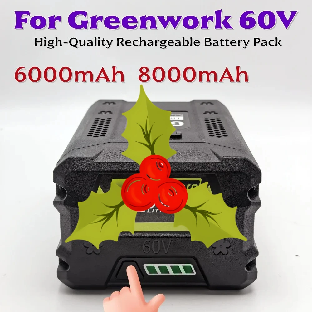 

High Power 60V 8.0Ah For Greenworks Shop Rechargeable Battery Suitable for Brushless Lawn Mowing