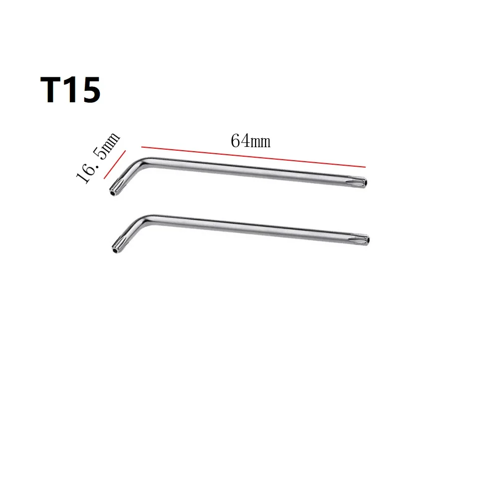 L-Type Screwdriver Double-End 2-Way Mini Torx Screwdriver Spanner Wrench Drill Bits Elbow Bend Screwdriver Hand Tool T10-T30