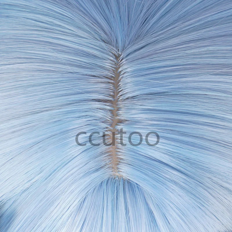 Ccutoo Synthetische Haar EVA Ayanami Rei Cosplay Perücke Ayanami Rei Perücken Lange Blau Wellenförmige Frauen Hitze Beständig + Headwear + perücke Kappe