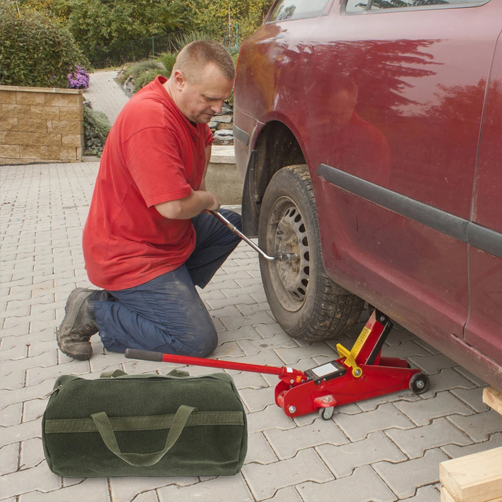 حقيبة سعة كبيرة منظم قماش شديد التحمل لإصلاح ميكانيكي كهربائي حقيبة تخزين أدوات يدوية متعددة الوظائف #1