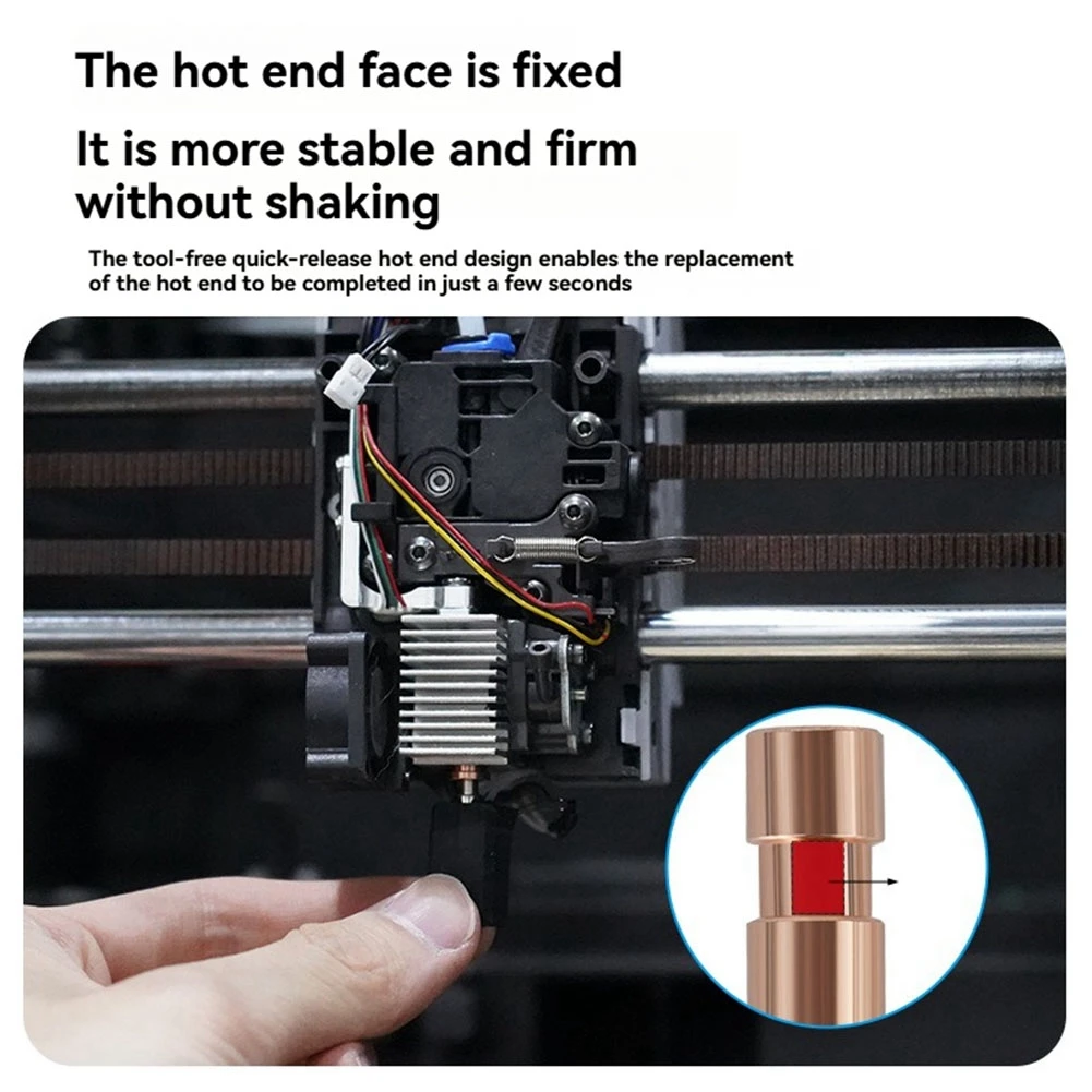 A86p-para anycubic kobra s1, 24v 48w atualizado aquecimento endurecido bocal hotend kit extrusora de cabeça de impressão