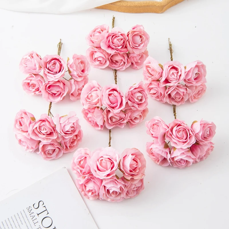 Künstliche Blumen, gefälschte Rosen, Blumensträuße, Dekoration für Zuhause und Zimmer, Accessoires, Kränze, Blumenarrangements, Hochzeitsgeschenk, Geschenkbox, Scrapbooks. – Detail 14