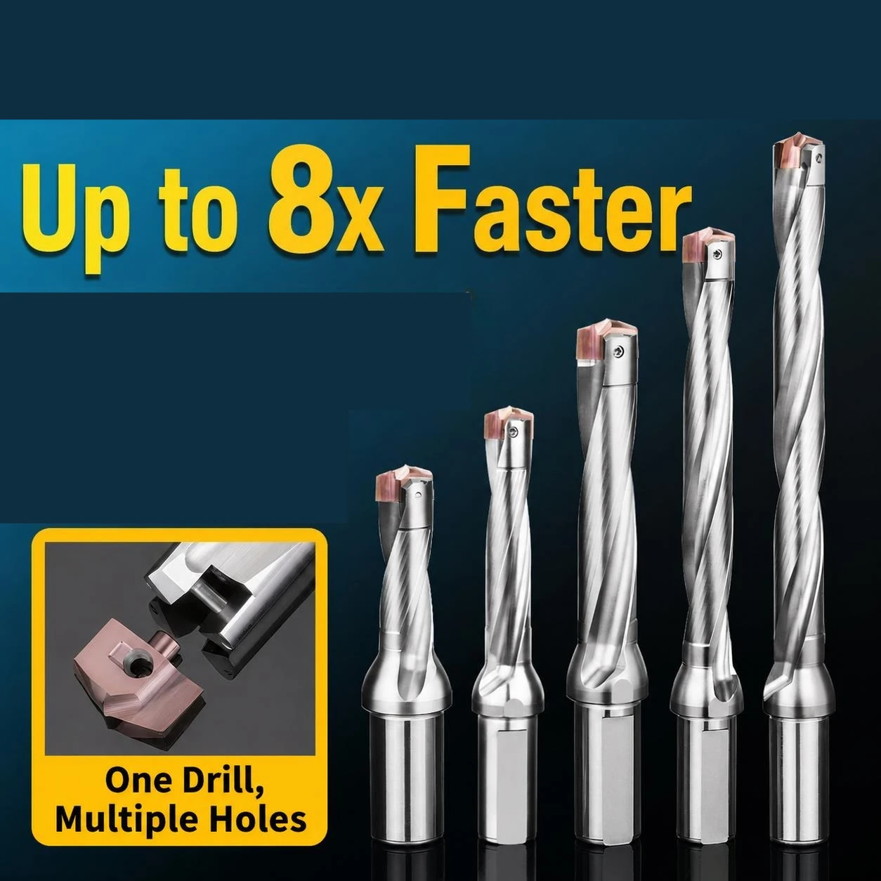 3D 5D 8D deep hole drilling seat JCD crown drill rod CNC lathe high-quality high-speed strong drilling