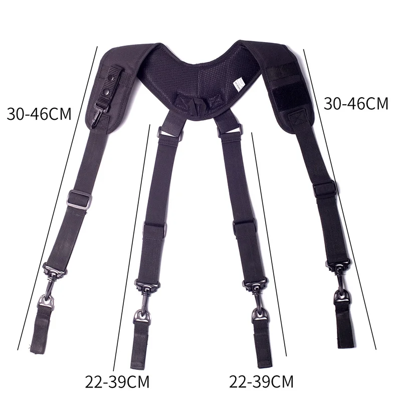 Taktische Hosenträger Outdoor Einstellbare X-typ Hosenträger Multi-funktion Taktische Duty Gürtel Ausrüstung Harness Kampf Gürtel Strape