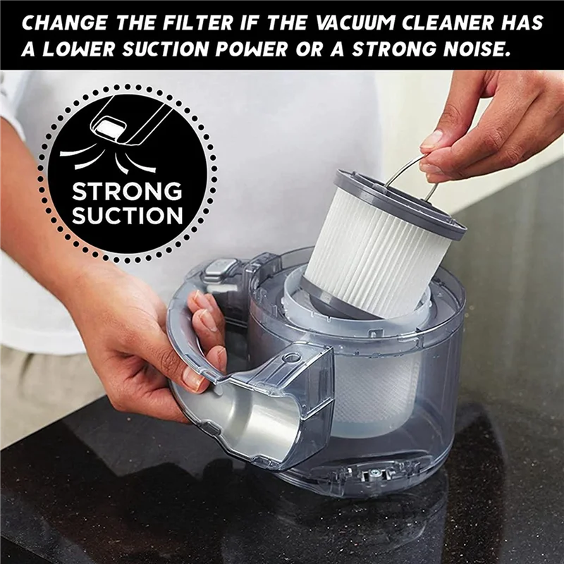 A94E-PVF110 Replacement Filters For  BDH2000PL Pivot Vacuum, 8 Pack