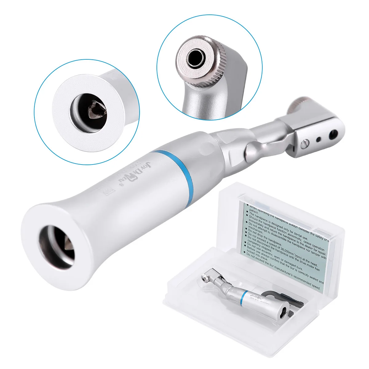 Dental Latch Type Contra Angle Low Speed Handpiece Suit for φ 2.35 mm Burs Autoclavable 135°C