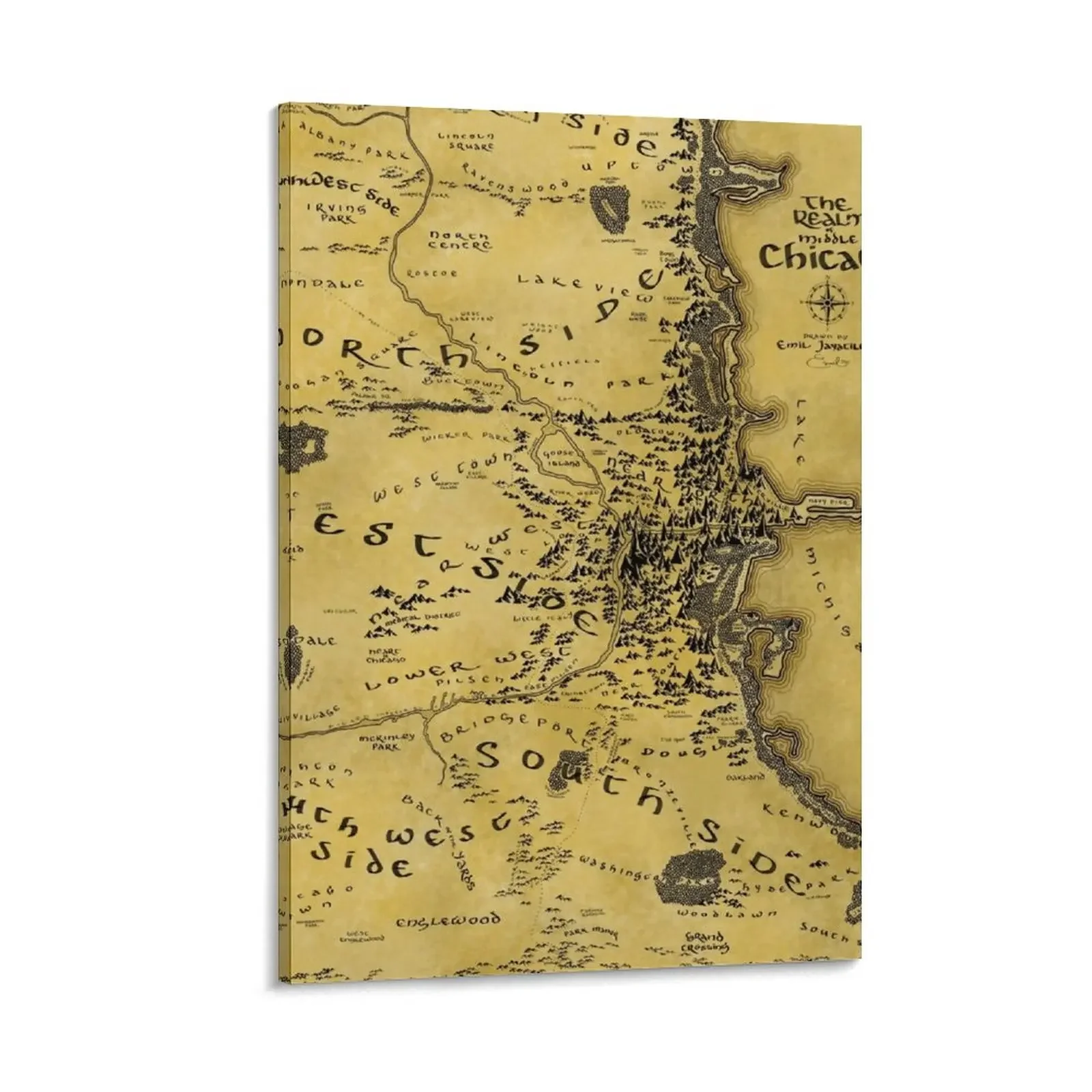 

The Realm of Chicago Canvas Painting Decor for room home decorations nordic home decor