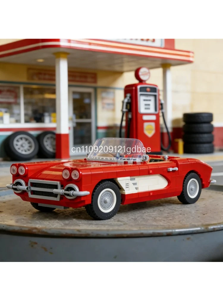 

Красные строительные блоки-родстеры, подходящие для рождественских подарков, детских игрушек, подарков для сборки.