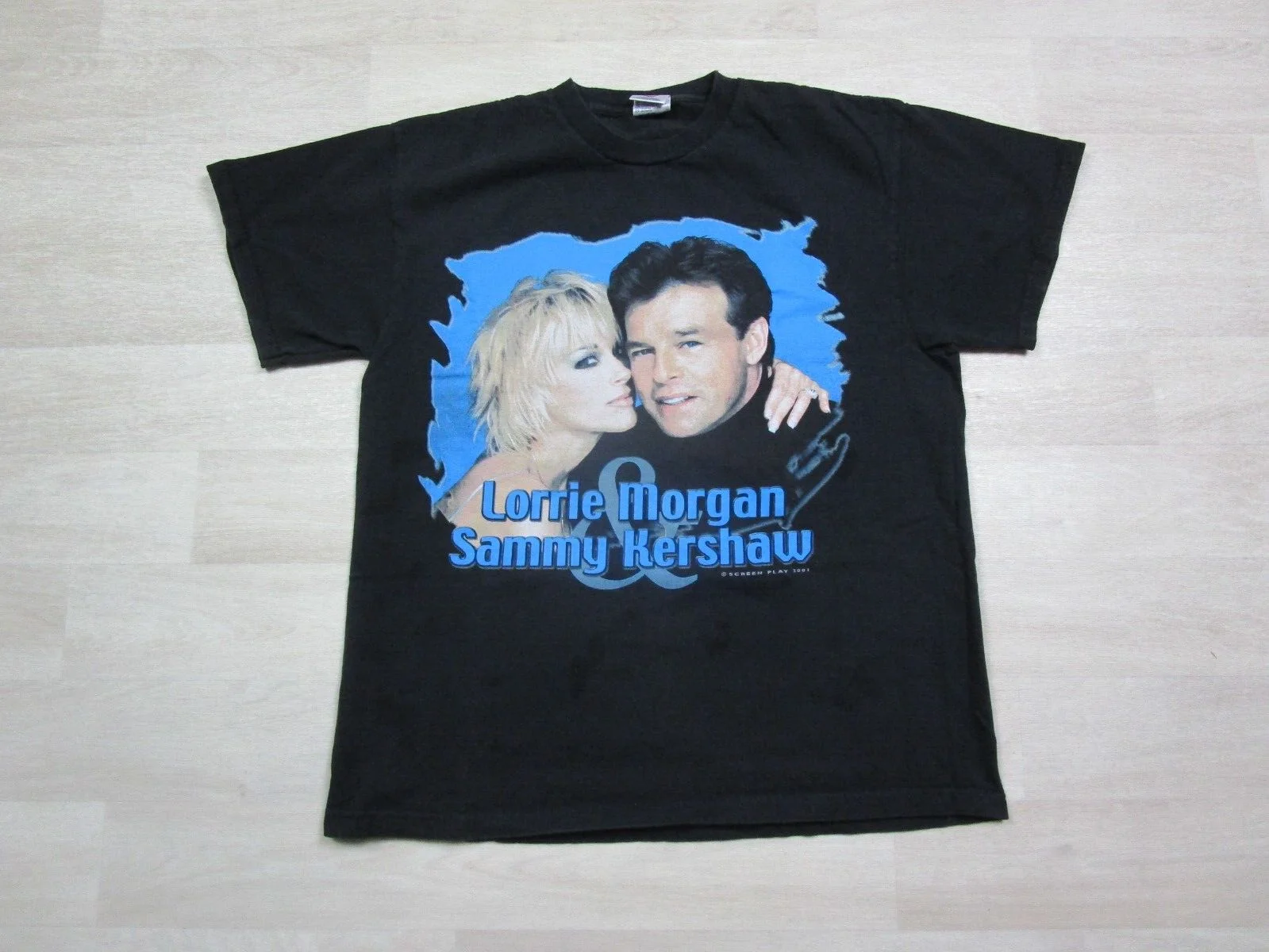 Vintage Lorrie Morgan & Sammy Kershaw Tour T-Shirt (L) Finally Found Someone Y2K