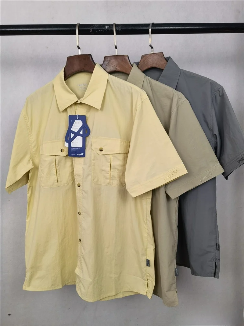 

Heavy Du Wa Men's Summer Thin Outdoor Qui Dry Me Breathable Retro Color Large Size Workwear ort Sve irt