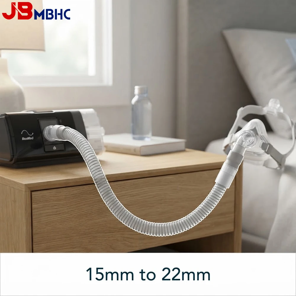 CPAP Mask 15mm To 22mm Extension Tube, CPAP Hose Adapter, 15mm & 22mm Tubing Diameters Connector Tubing Adapter for CPAP Machine