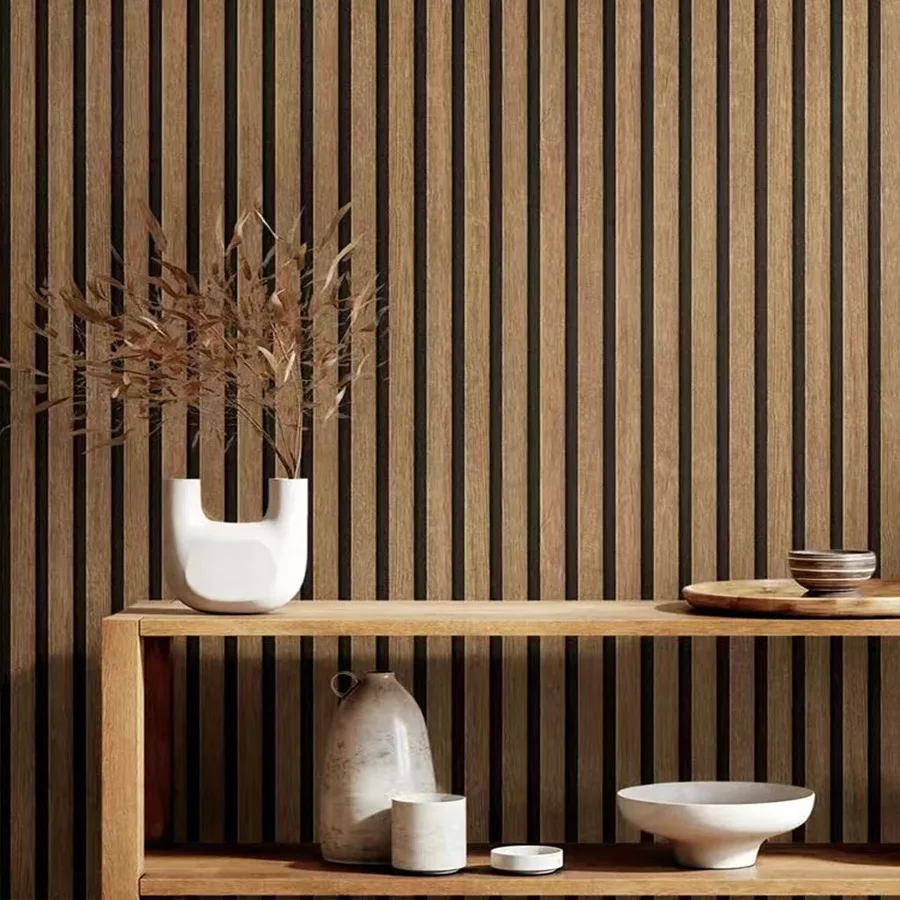 Yellow Lines Imitation Grid Stripes PVC Self-adhesive Wallpaper Living Room Dining Room Bedroom Background Wall Stickers
