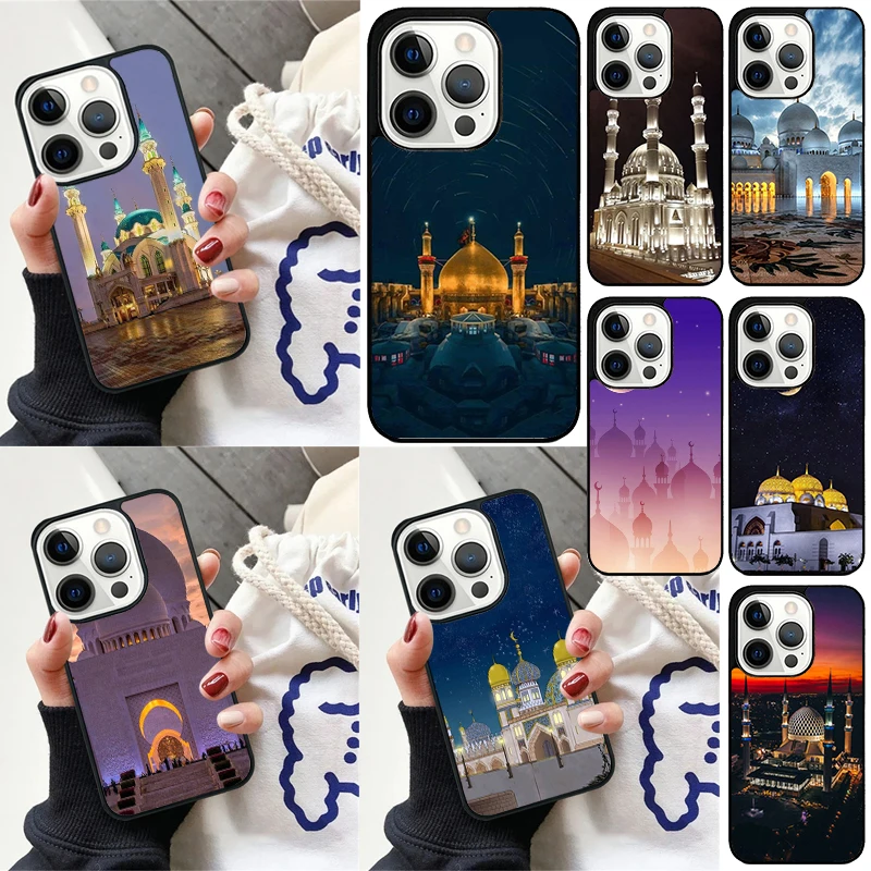 Muslim mosque building Cover For iPhone 16 13 14 15 Pro Max 12 Mini 11 15 Pro Max 6 7 8 Plus Max SE 2020 Phone Case