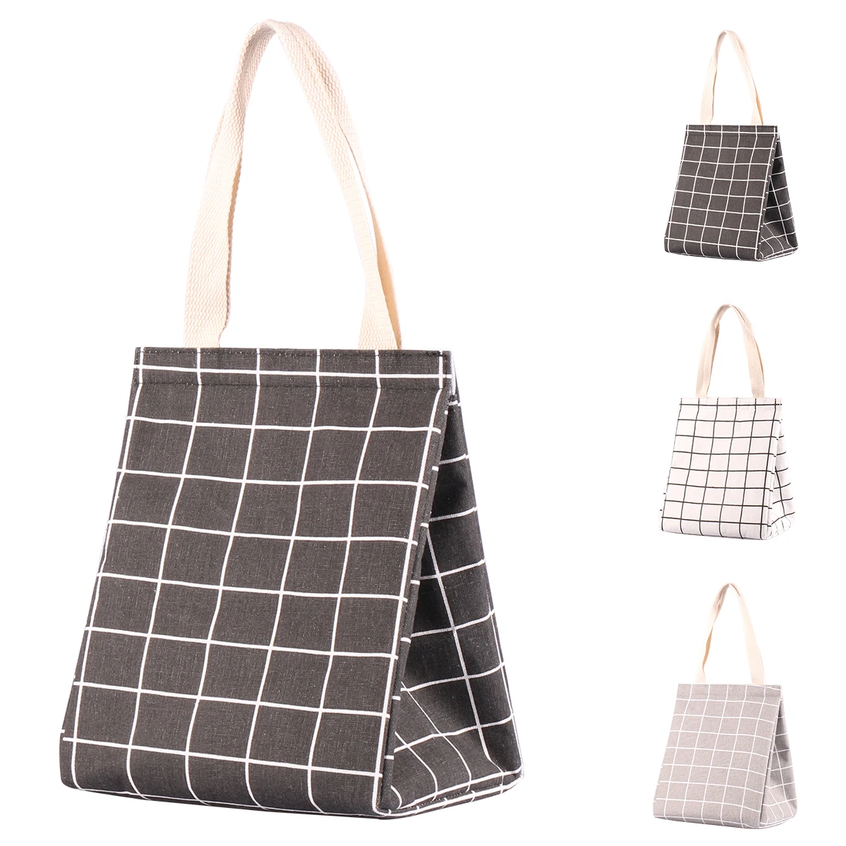 Lunch Bag Women Men Cooler Bags Thermal Storage Ice Pack Tote Student Bento Picnic Food Handbags Portable Lunch Box Work
