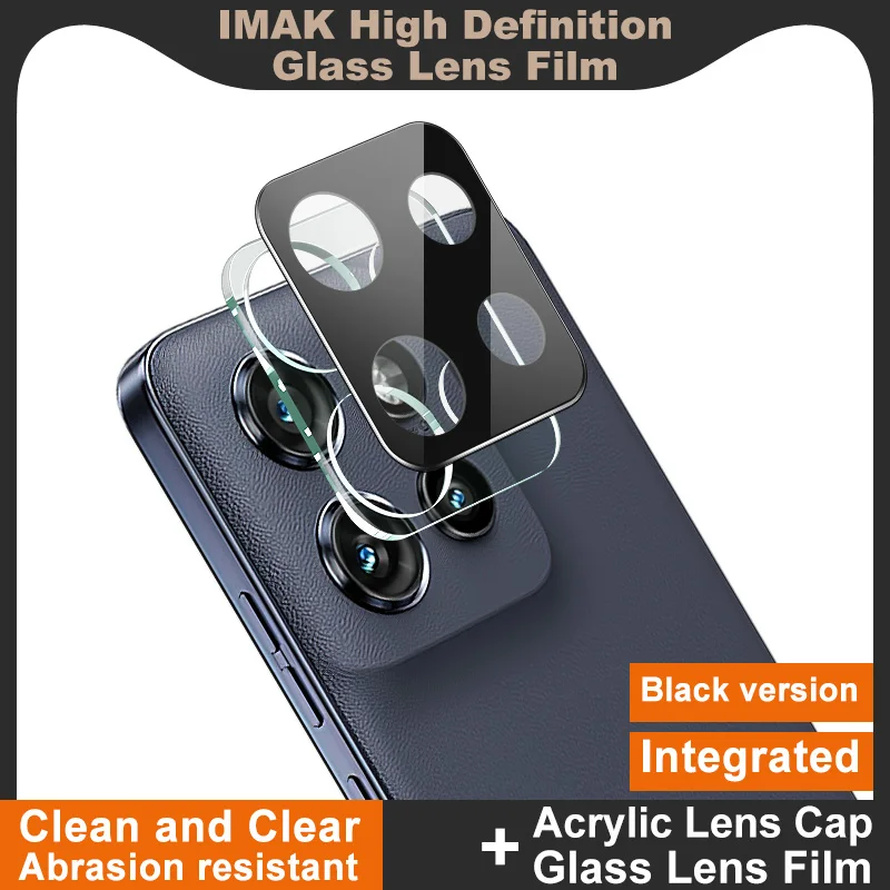 For Moto S50 5G Lens Glass IMAK High Definition Glass Lens Film for Moto Edge 50 Neo 5G / ThinkPhone 25 Black Version - Image 3