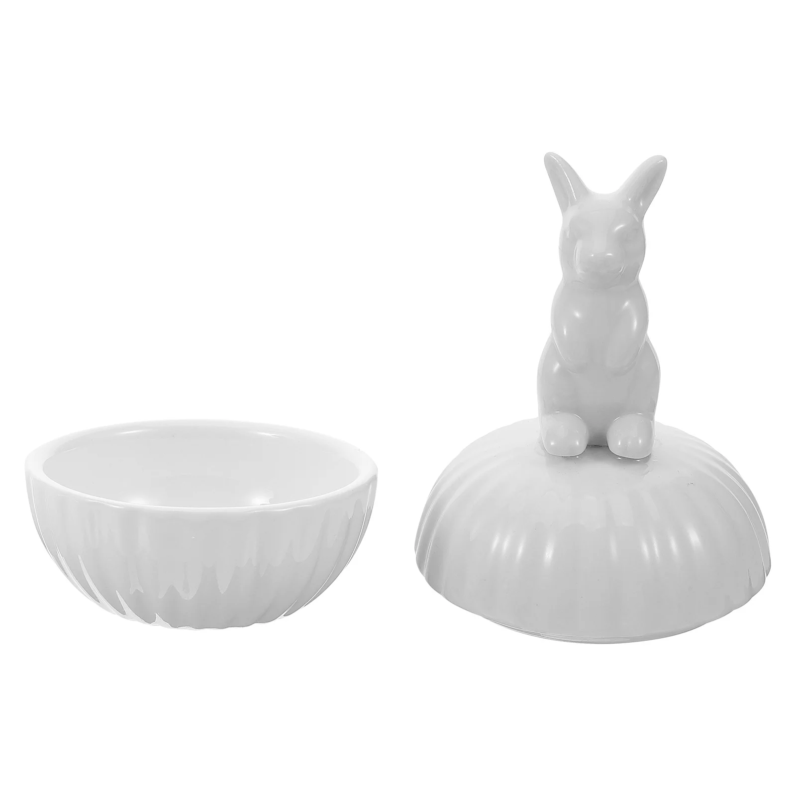 

Ceramic Rabbit Jewelry Box Small Bunny Shape Decorative Jewelry Storage Organizer Case for Earrings Rings Bracelets Accessories