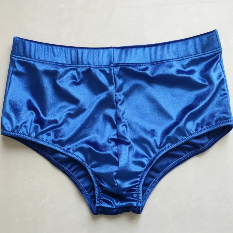 High-waisted Fitness Competition Shorts 15cm Hem Korean Velvet Men's Classic Physique Posing Trunks
