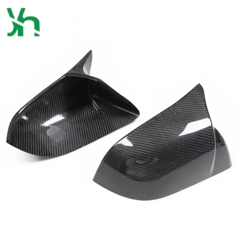 ل تسلا نموذج S 2021 2023 ألياف الكربون الجافة غطاء مرآة الرؤية الخلفية رائجة البيع #4