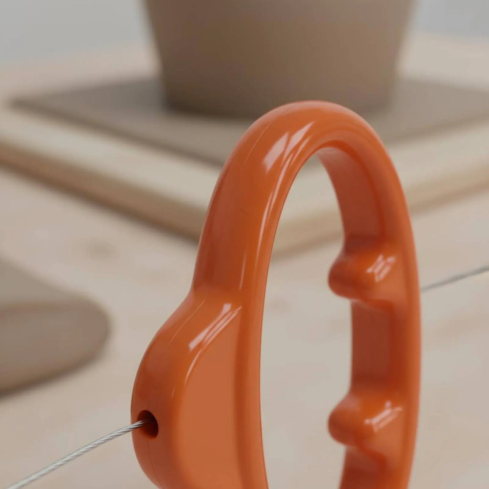

Clay Cutting Wire Easy Grip Handle Pottery Cutting Wire Flexible Clay Cutter Kink Resistant for Potters