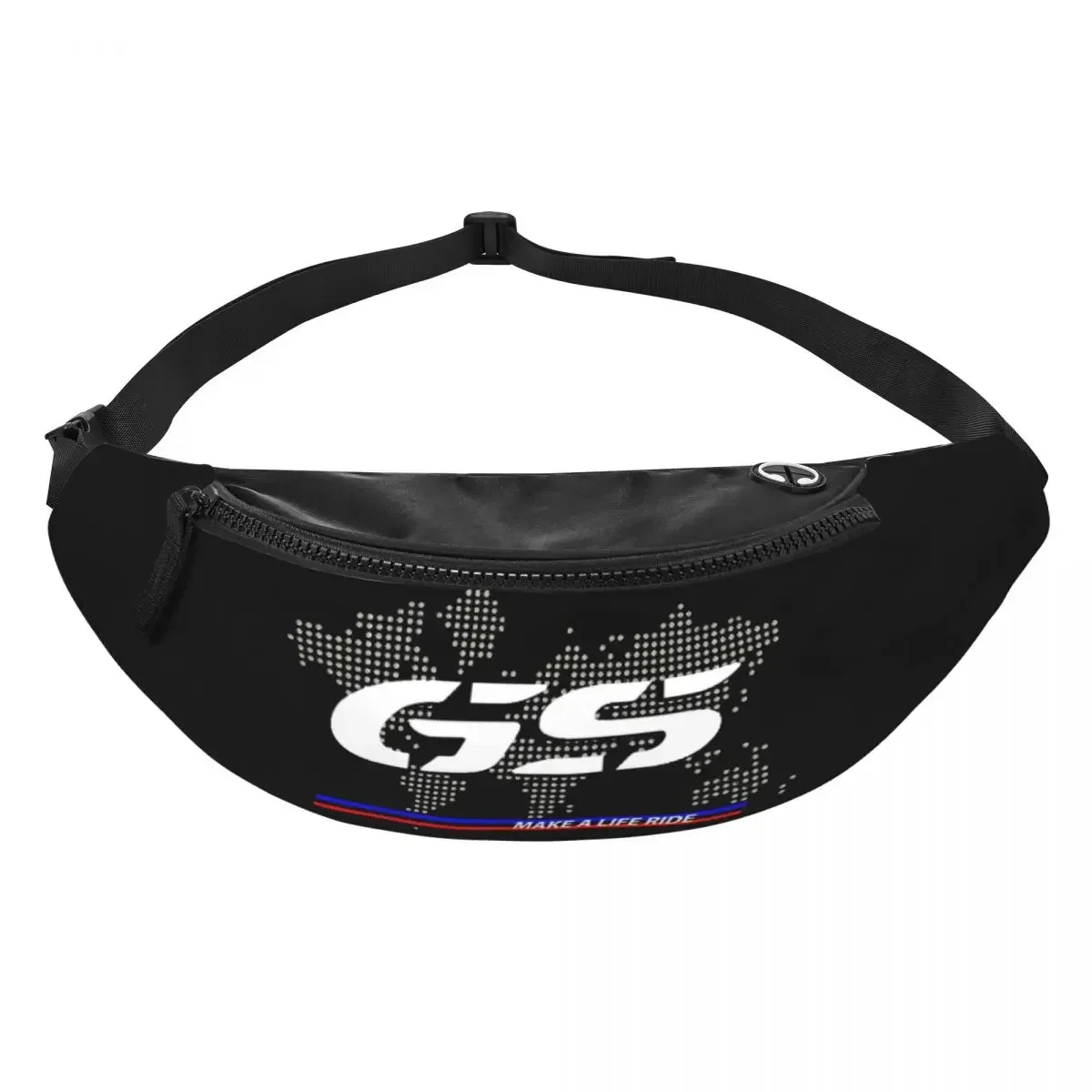 GS Motorcycle Adventure Fanny Pack Men Women Casual Motorrad Biker Crossbody Waist Bag for Travel Cycling Phone Money Pouch