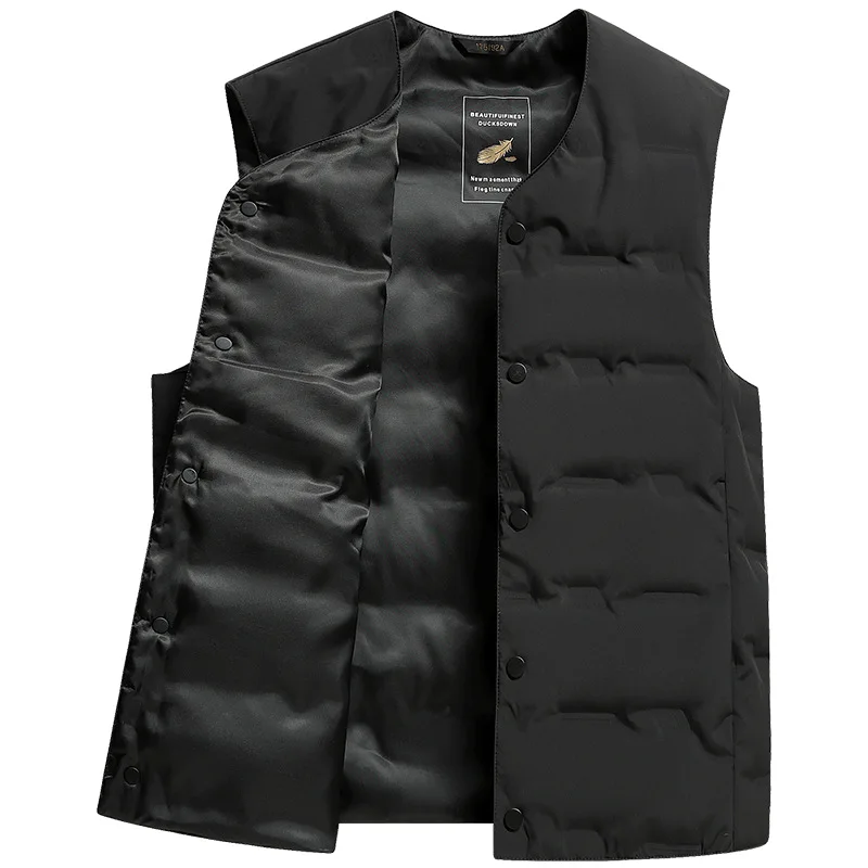 

Men's 90 down vest vest autumn and winter new men's middle-aged casual warm vest down jacket liner