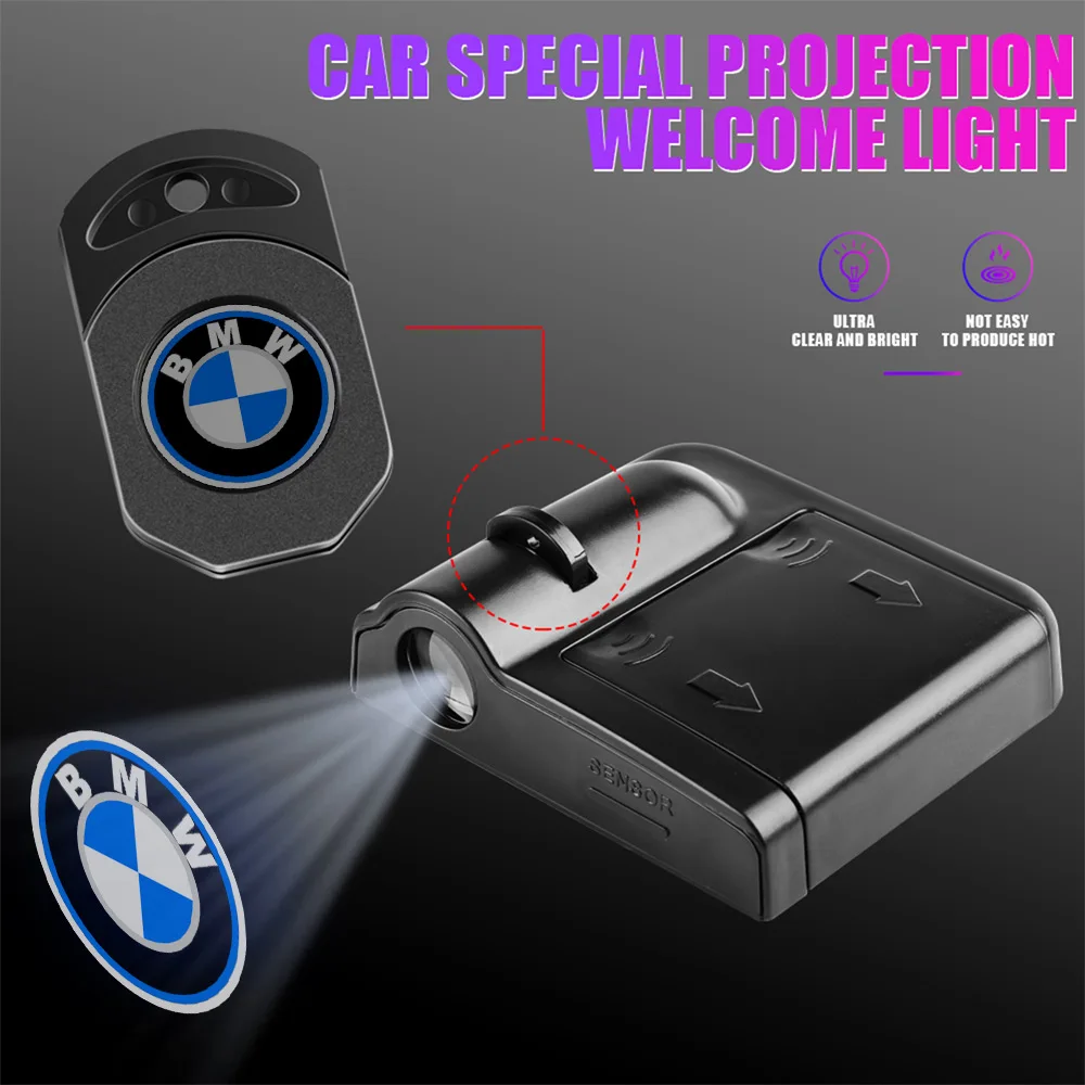 Auto Welcome Light Car Door Wireless Projector Ghost Lamp For BMW M M3 F07 F10 F30 F20 E28  E36 E39 E46 E91 Performance X1 X2 X5