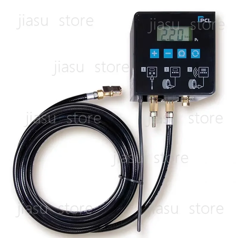 PCL High Precision Digital Wall-Mounted Tire Inflator, 0-15bar/220PSI Auto Air Pump for Car/Motorcycle/Bicycle