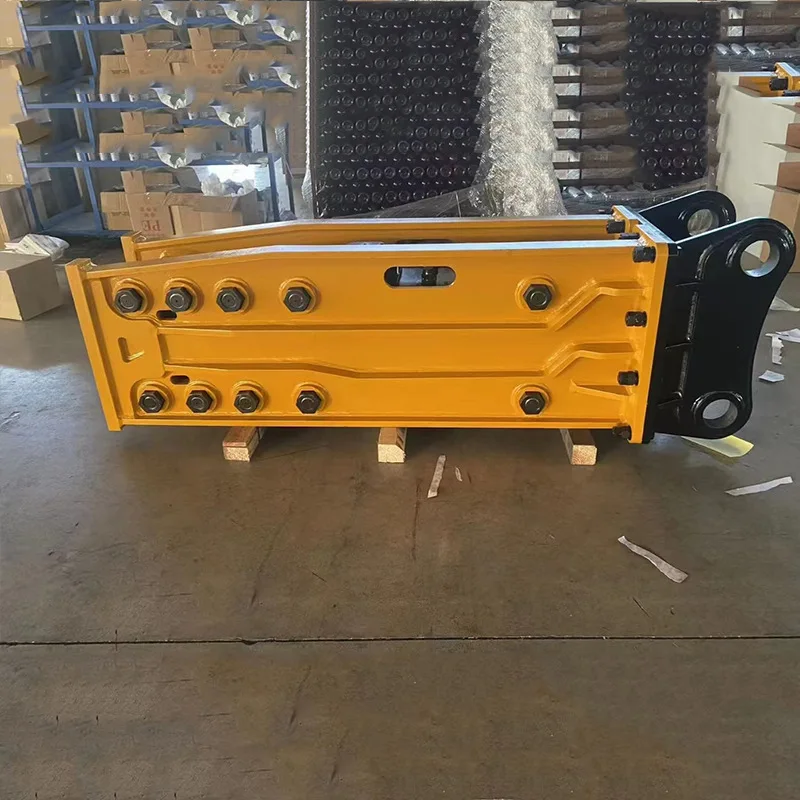 10-15t 20 Crmo Silence Box Hydraulic Rock Breaker Hammer Pressure Vessel Core 350-700 BPM Strong Breaking Wear-Resistant HGY 1